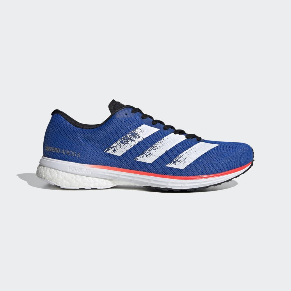 Adidasi Alergare Adidas Adizero Adios 5 Barbati Romania - Albastri/Albi/Rosii EG1197